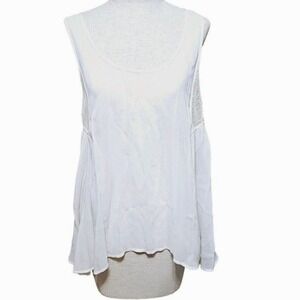 French Connection baby doll boho top size 14 white cream‎